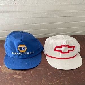 Bundle of Vintage 80s Snap Back Hats